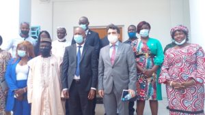 HAC: Boubacar Yacine Diallo reçoit en audience l'Ambassadeur d'Espagne en Guinée et en Sierra Leone