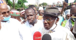 Jean Dibini Tolno au cimetière de Bambéto: "...c'est une grande joie pour nous d'être ensemble ici "