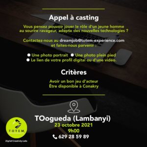 Appel à casting: TEM Expérience recherche des acteurs...