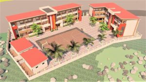 Description et 4 images de l'école prévue en lieu et place du "domicile de Dalein"