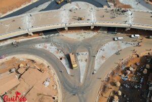 Infrastructures routières: Dr Bernard Goumou et Gando Barry sur chantiers des échangeurs de Kagbélen et du Km36