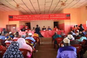 Winning Consortium Simandou achève les travaux d’entretien de la route Damaro- Sanankoroni