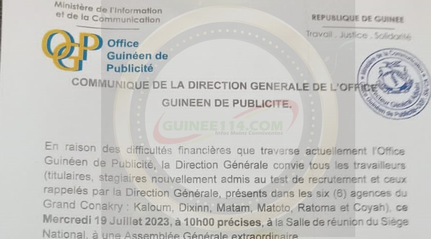Mandian Sidibé passe aux aveux: l’OGP «traverse des difficultés financières»