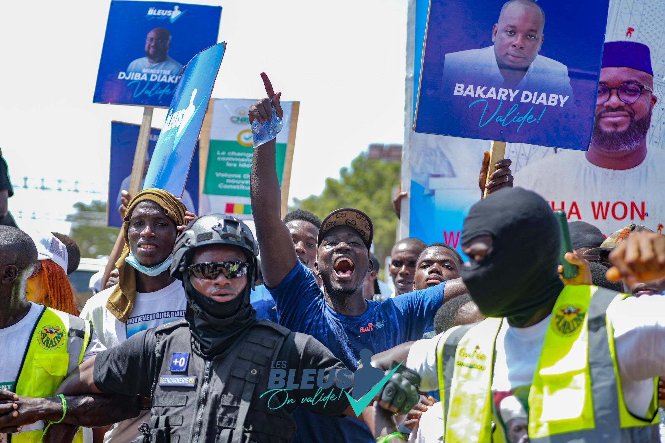 Boké : mobilisation des « Bleus » en soutien au Général Mamadi Doumbouya et aux acquis du CNRD