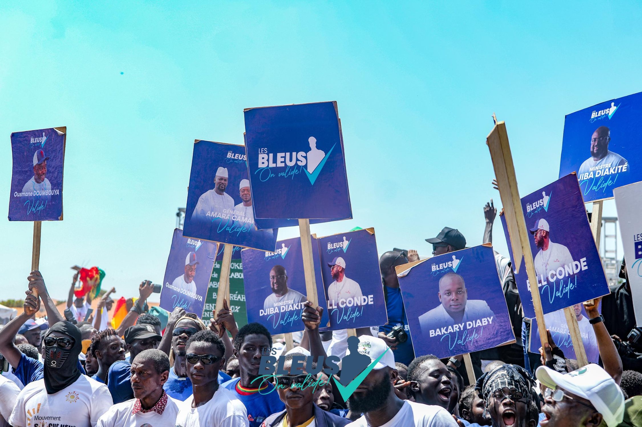 Boké : mobilisation des « Bleus » en soutien au Général Mamadi Doumbouya et aux acquis du CNRD