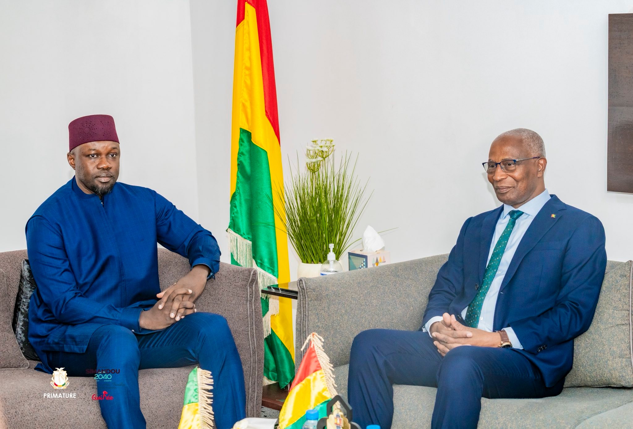 Coopération Guinée–Sénégal : Ousmane Sonko et Amadou Oury Bah annoncent une nouvelle dynamique de partenariat 