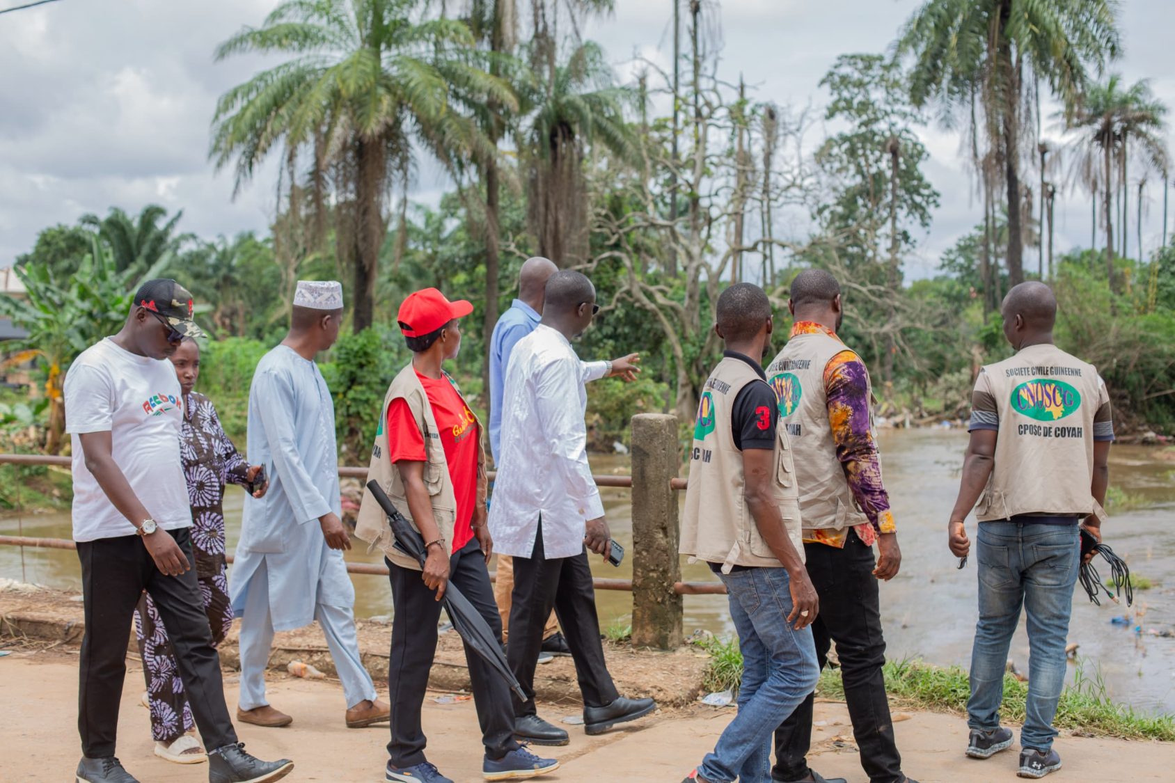 Coyah: après les inondation, le CNOSCG au secours des sinistrés