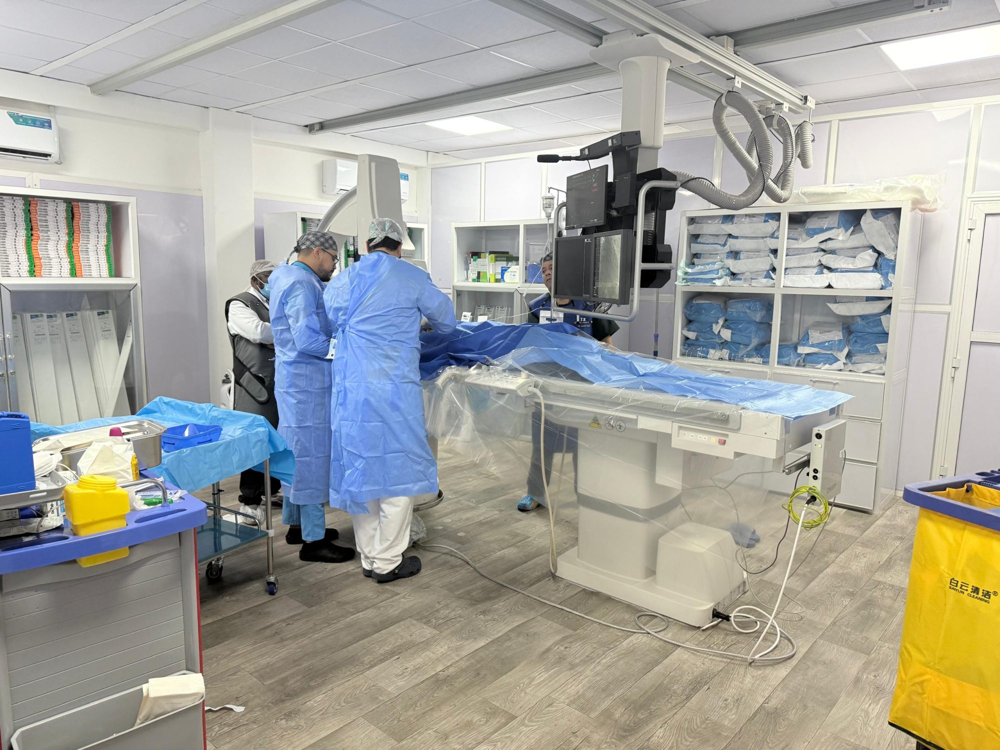 Kankan: le Centre cardio-diagnostic Général Mamadi Doumbouya réussit sa première intervention cardiaque