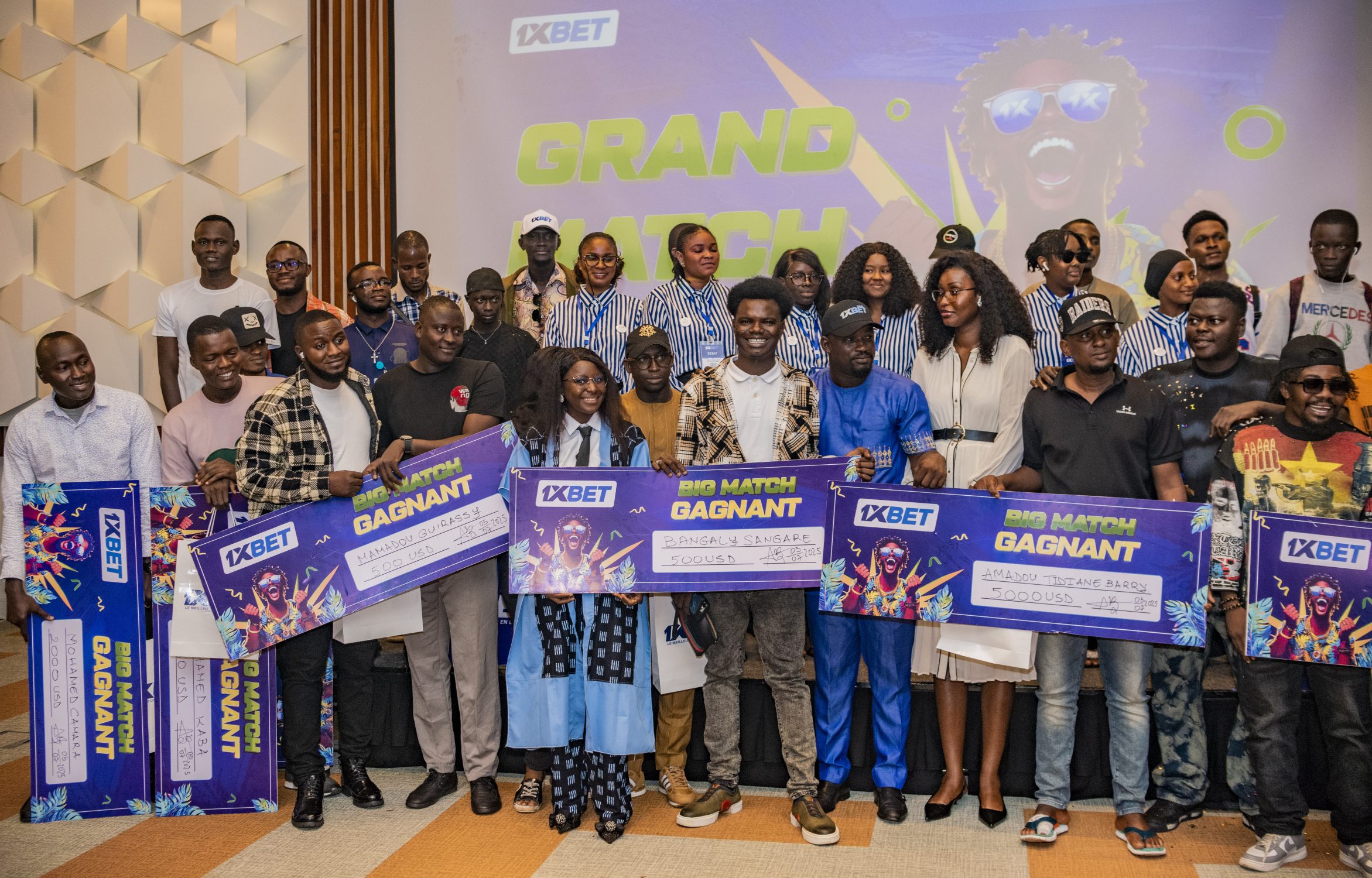 Gros gains et réjouissances : 1xBet a organisé la cérémonie Grand Match à Conakry