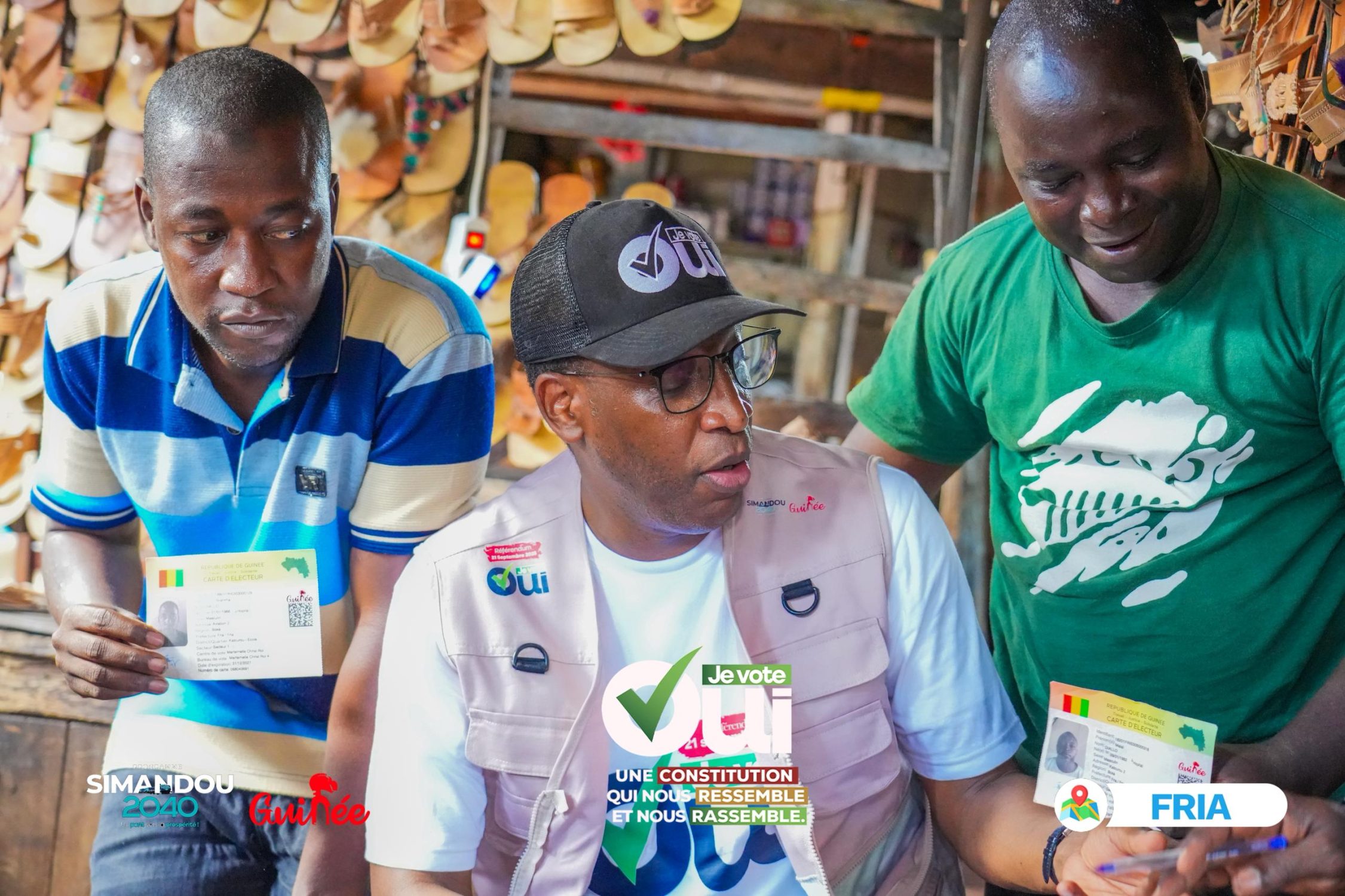 Campagne référendaire: le porte-à-porte, ou la stratégie gagnante à Fria