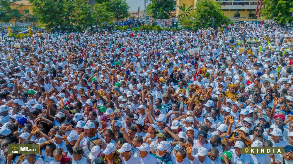 Kindia défie les dieux de la mobilisation en faveur de Mamadi Doumbouya