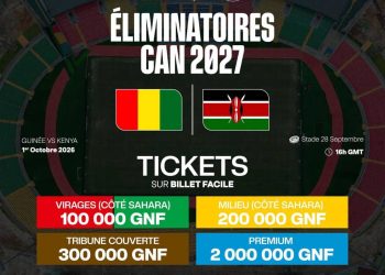 Match Guinée – Kenya: les tarifs de la rencontre suscitent la controverse